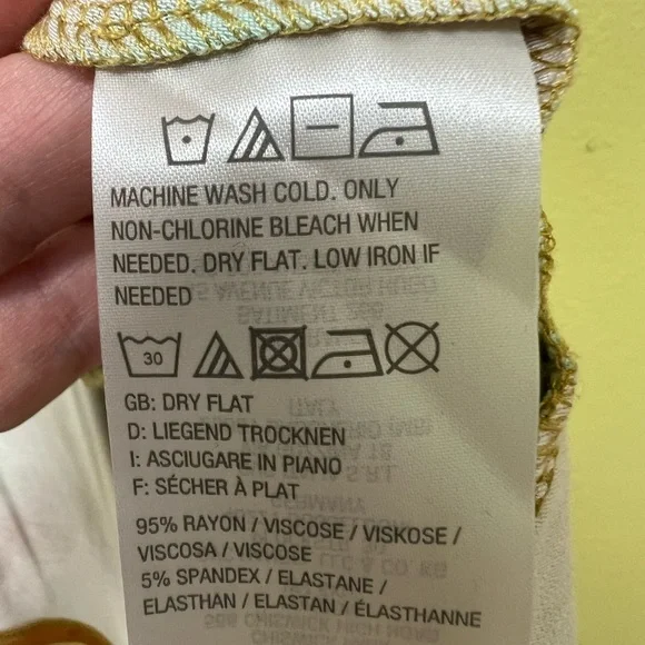 LOGO by Lori Goldstein Yellow and Green Cardigan - Picture 7 of 11